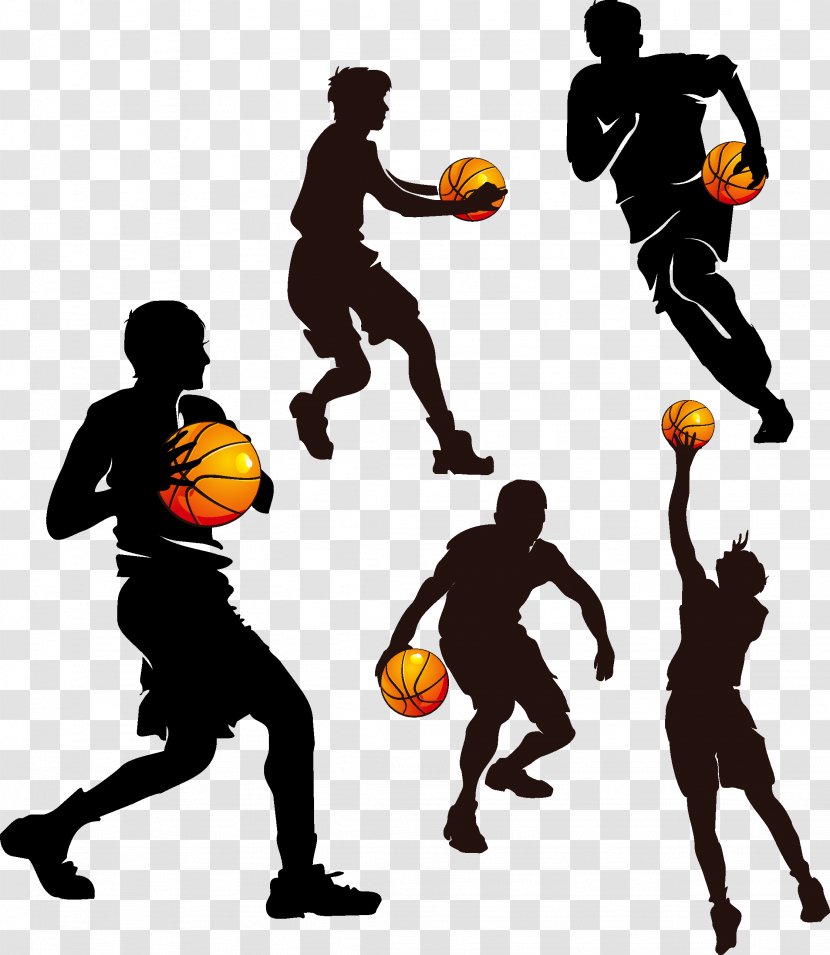 Basketball Sport Clip Art - Silhouette Transparent PNG