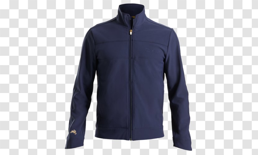 Shirt Jacket Clothing Polar Fleece Polo Neck - Electric Blue Transparent PNG