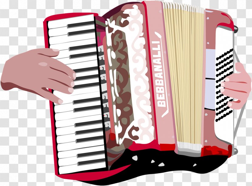 Piano Accordion Musical Instruments Clip Art - Watercolor Transparent PNG