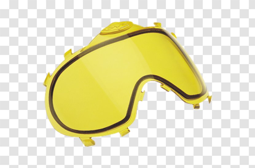 Goggles Lens Anti-fog Dye Yellow - Mirror - Glass Transparent PNG