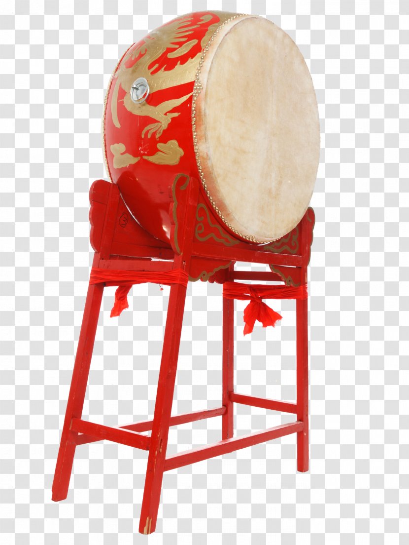 Bass Drum Download Tom-tom - Chair - Red Transparent PNG