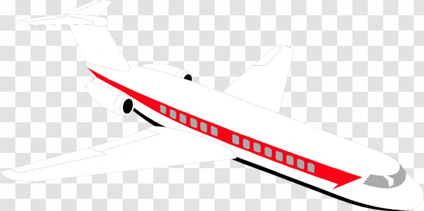 Airplane Jet Aircraft - Civil Aviation - Illustration Transparent PNG