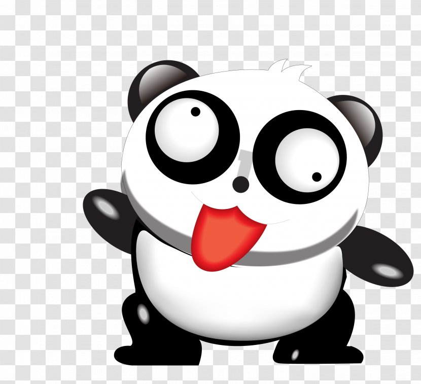 Giant Panda Tencent QQ Sticker - Qq - Naughty Transparent PNG