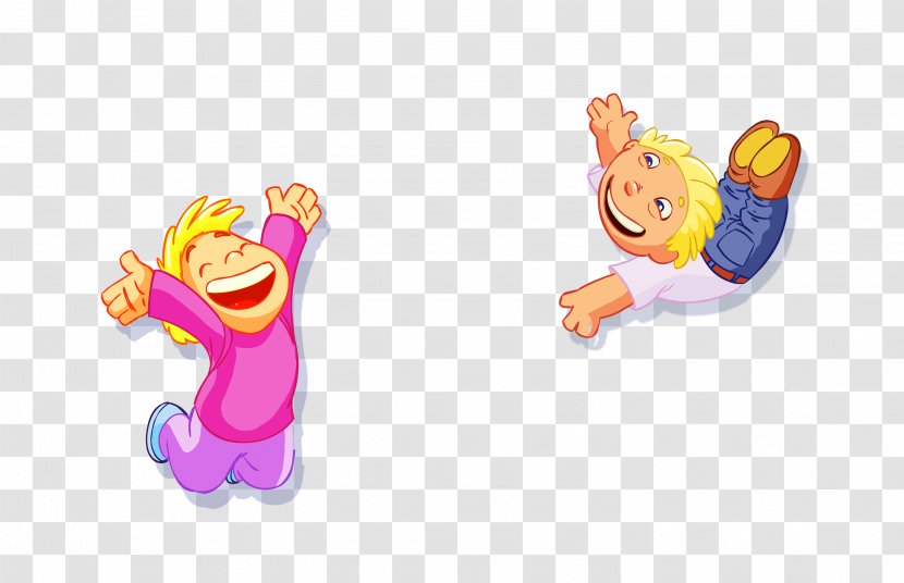 Child - Cartoon - Jumping Children Transparent PNG