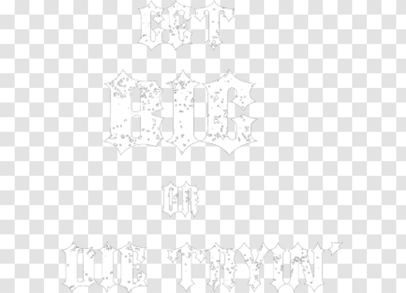 White Line Art Font - Tree - Design Transparent PNG