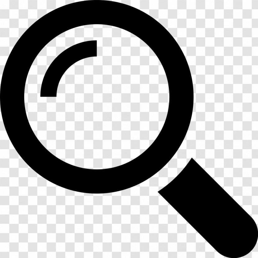 Magnifying Glass Magnifier Symbol - Text Transparent PNG