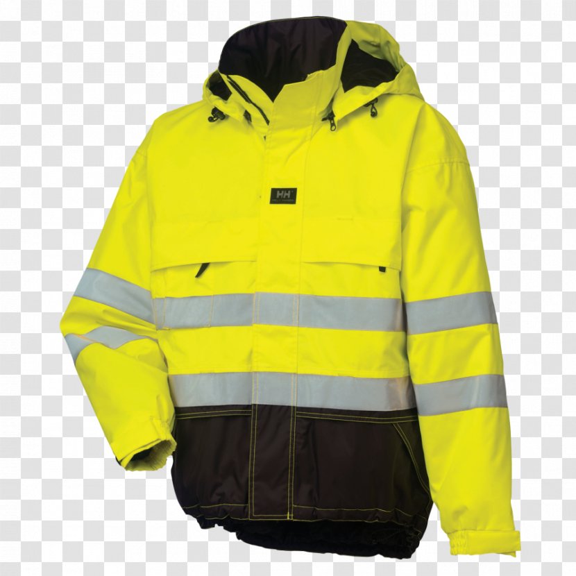High-visibility Clothing Helly Hansen Jacket Workwear - Outerwear - Yellow Transparent PNG