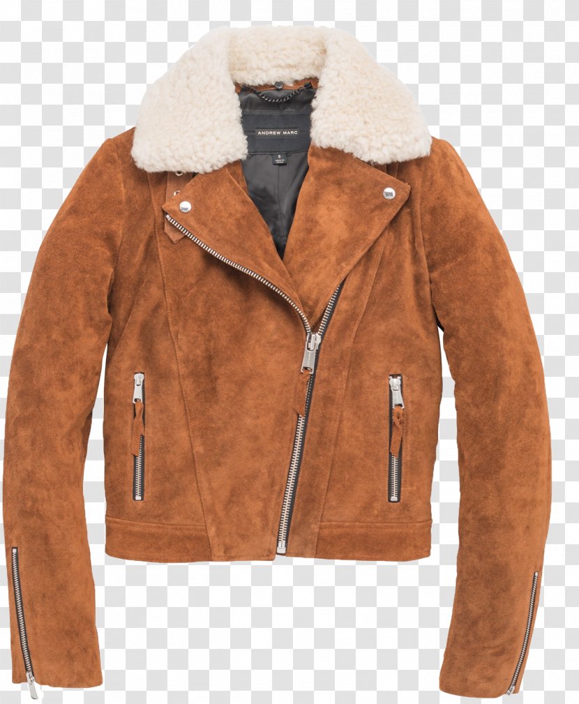 Leather Jacket Coat Clothing - Suede - Sheep Transparent PNG