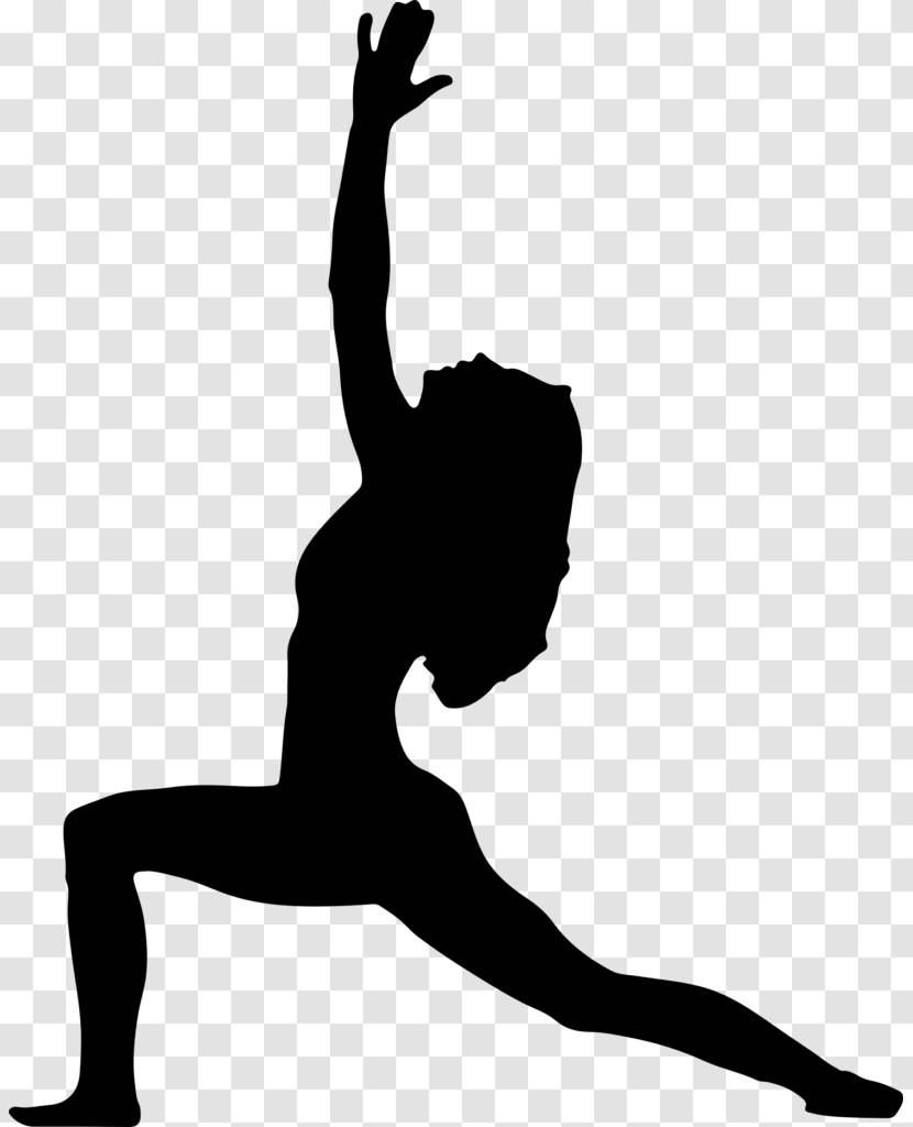 Asana Yoga Silhouette Exercise Vector Graphics - Athletic Dance Move - Lunges Transparent PNG