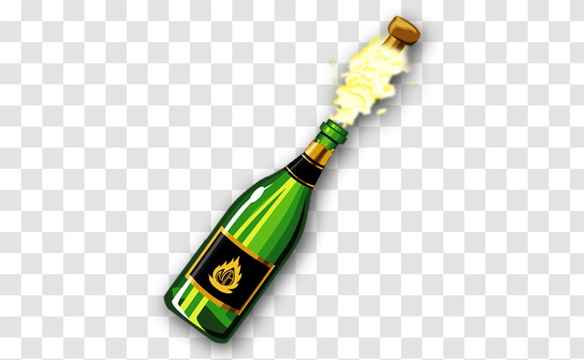 Champagne Beer Bottle Thepix Wine - Emoticon - Bottles Transparent PNG