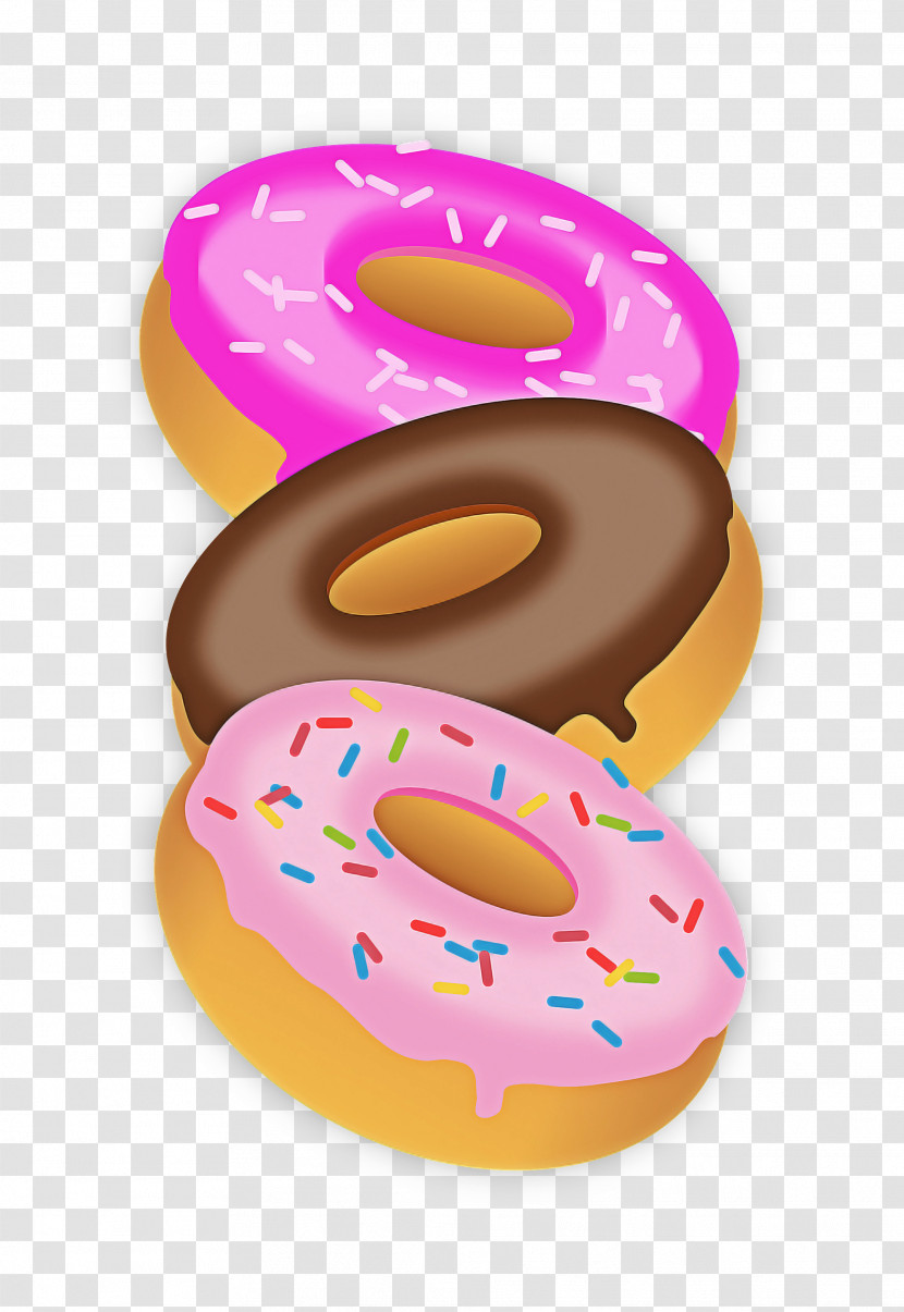 Doughnut Ciambella Food Baked Goods Pastry Transparent PNG