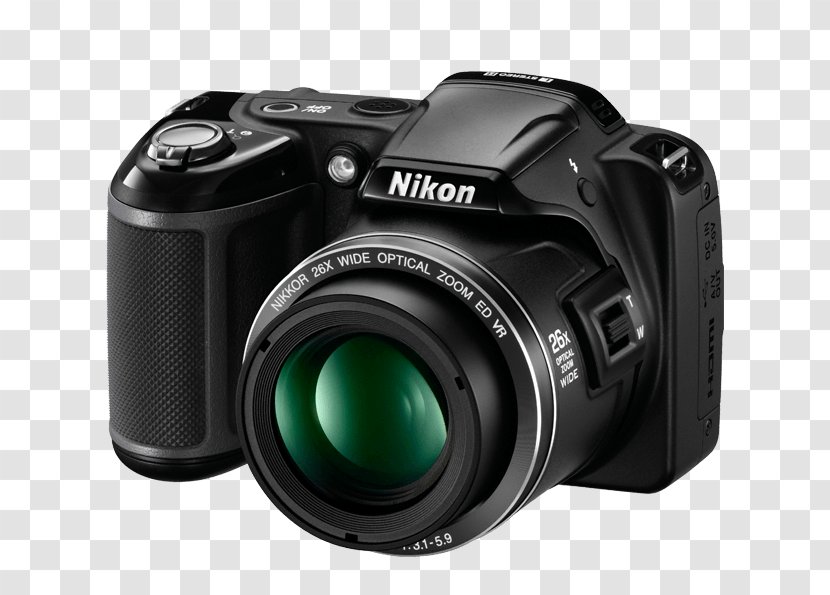 Nikon COOLPIX L120 Point-and-shoot Camera Coolpix L340 20.2 MP Compact Digital - Nikkor - 720pBlack L810Camera Transparent PNG