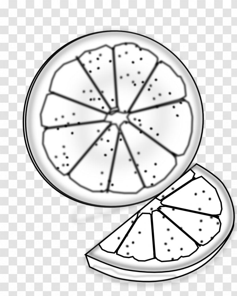 Orange Slice Black And White Clip Art - Oranges Transparent PNG