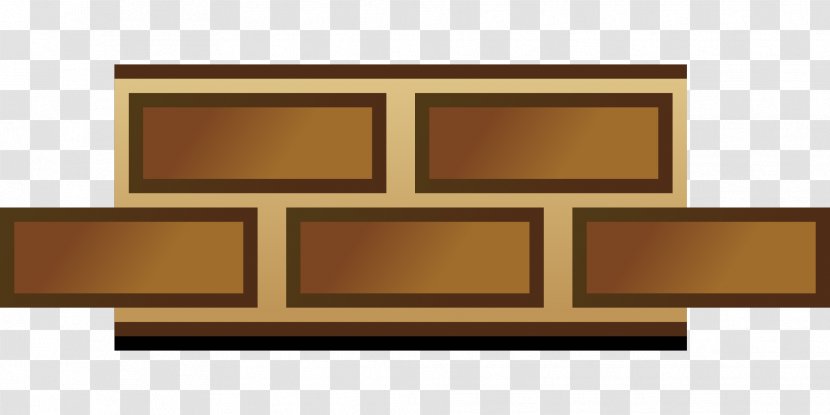 Brick Wall Clip Art - Pixel - Brown Transparent PNG