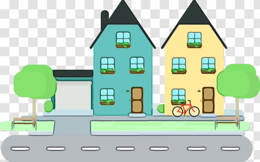 Property Green Residential Area Real Estate House - Urban Design Transparent PNG