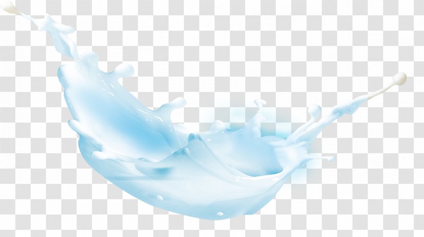 Tableware Petal Wallpaper - Blue - Milk Drops Transparent PNG