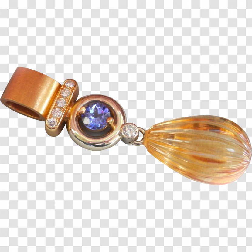 Earring Gemstone Body Jewellery Bead Amber - Jewelry Making Transparent PNG