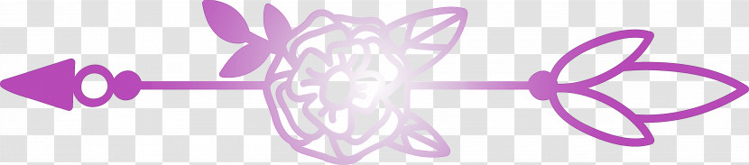 Boho Arrow Flower Arrow Transparent PNG