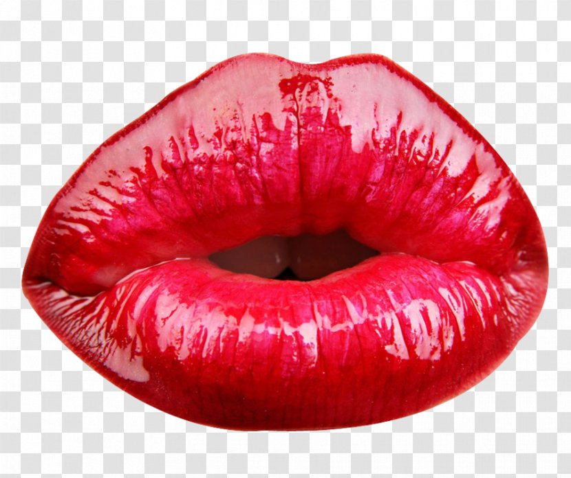 Lip Balm Augmentation Cosmetics Lipstick - Red Lips Image Transparent PNG