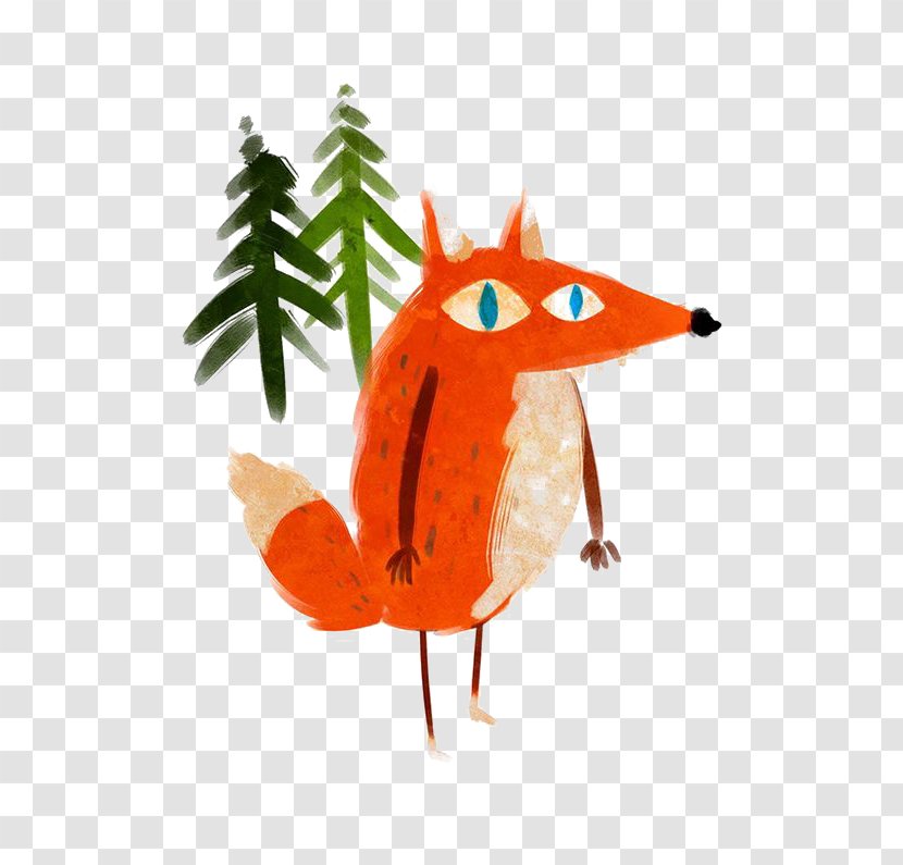 Fox Dog Canidae Illustration - Graffiti Transparent PNG