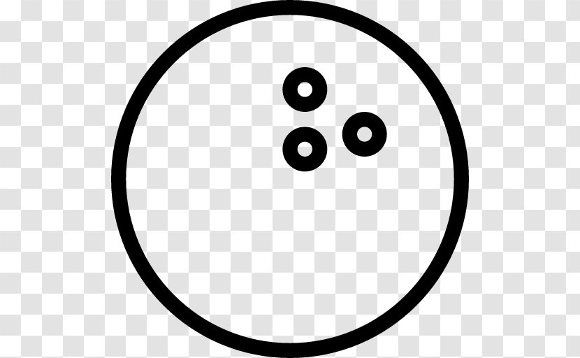 Bowling Icon Design Emoticon - Black And White Transparent PNG
