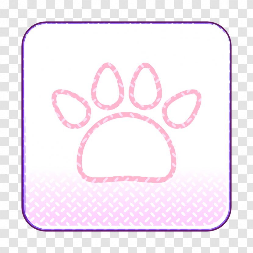 App Icon Application Interface - Paw - Magenta Transparent PNG