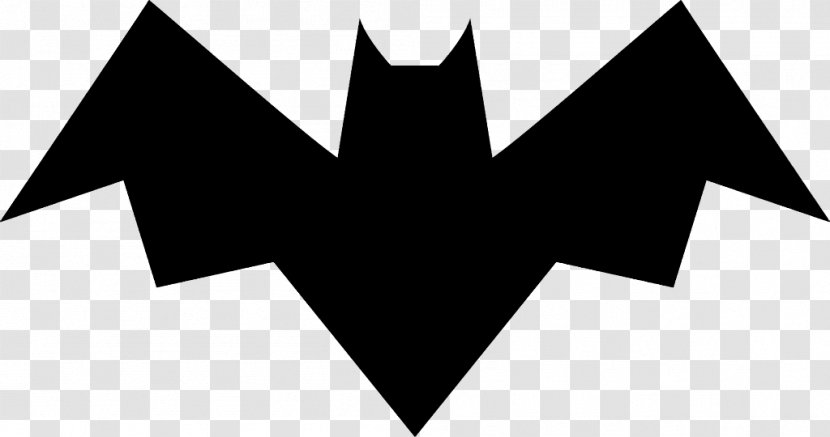 Bat Halloween - Blackandwhite Symbol Transparent PNG