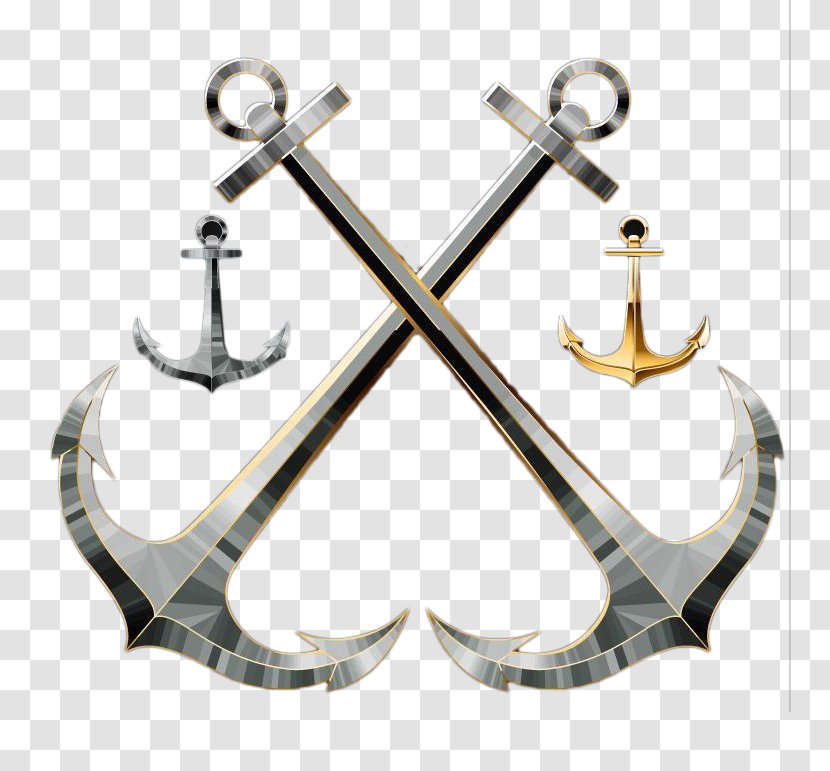 Anchor Computer File - Crossed Anchors Transparent PNG