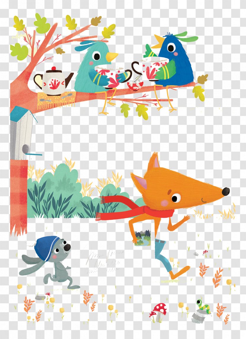 Fox Illustrator Illustration - Help Small Messenger Transparent PNG