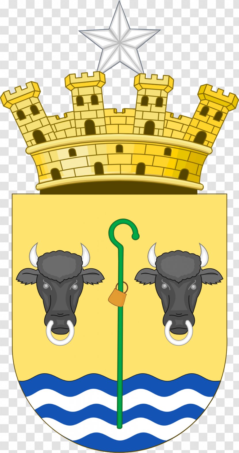 Guadalajara Coat Of Arms Spain Taragudo Crest - Cattle Like Mammal - Wikipedia Transparent PNG