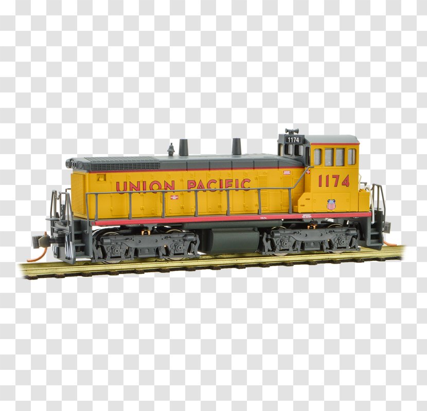 Train Rail Transport Railroad Car Locomotive EMD SW1500 - Track Transparent PNG