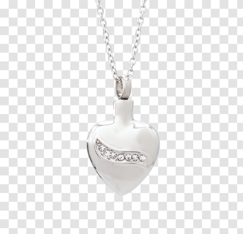Locket Necklace Silver Body Jewellery - Heart Transparent PNG