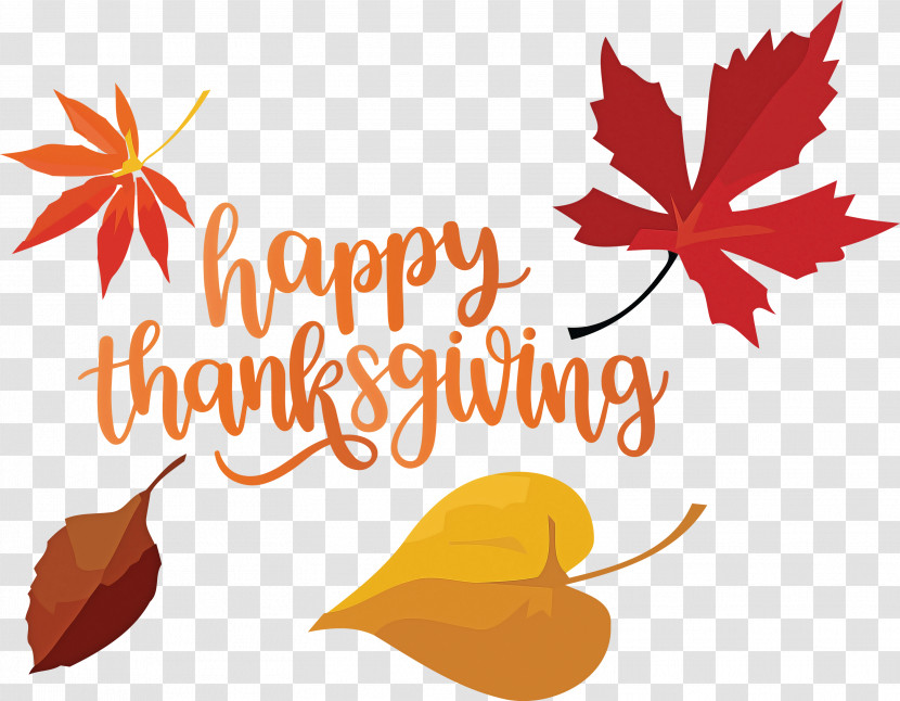 Happy Thanksgiving Autumn Fall Transparent PNG