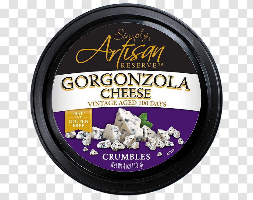 Blue Cheese Crumble Gorgonzola Cream Milk - Glutenfree Diet Transparent PNG