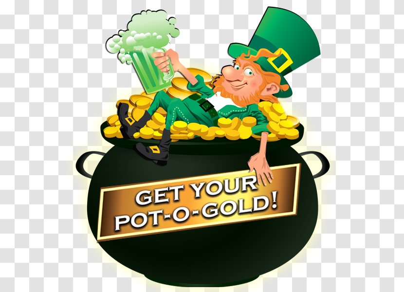 Leprechaun Saint Patrick's Day Clip Art - March 17 - Gold Pot Transparent PNG