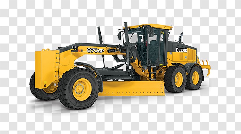 John Deere Grader Heavy Machinery Architectural Engineering Tractor - Construction Equipment - Motor Gp Transparent PNG