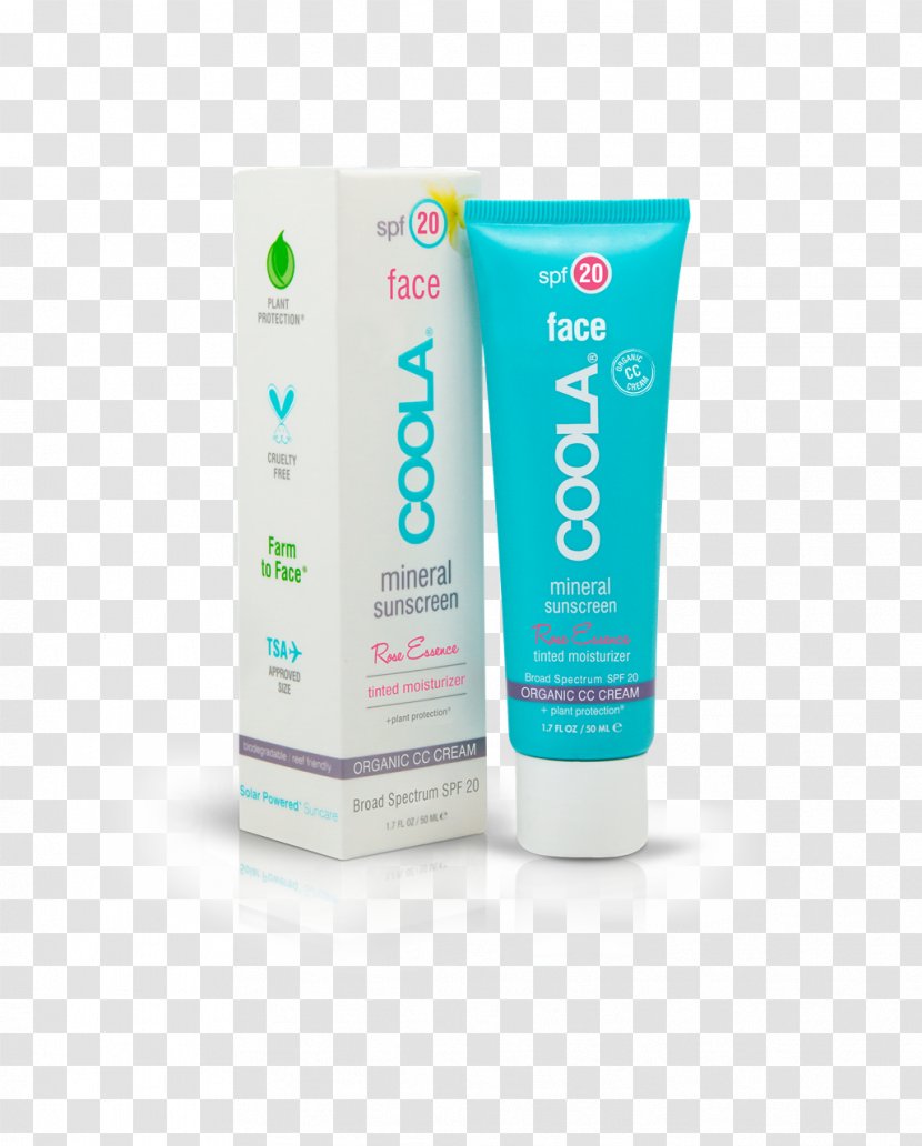 Sunscreen COOLA Mineral Face SPF 30 Cucumber Matte Finish Factor De Protección Solar Lotion Cosmetics - Moisturizer - Sunblock Transparent PNG