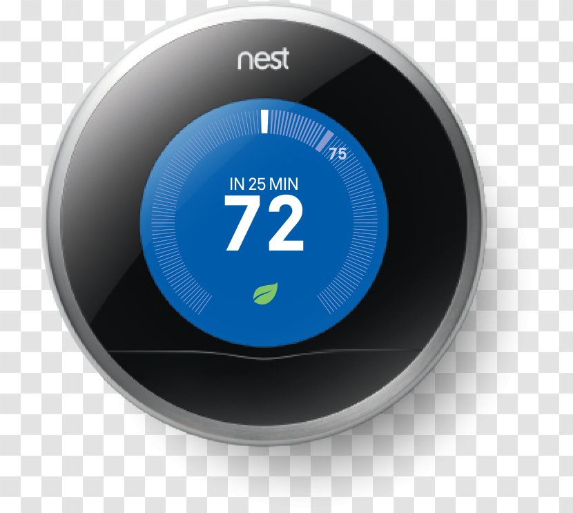 Nest Learning Thermostat Labs Programmable Smart - Electronics Transparent PNG