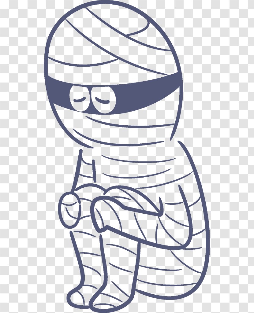 Ghost Halloween - Line Art - Neck Finger Transparent PNG