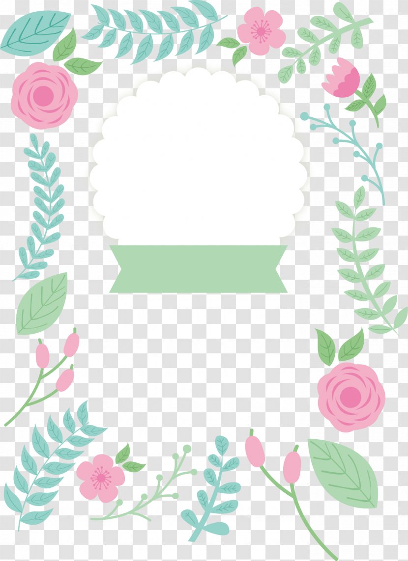 Floral Design Euclidean Vector Picture Frame - Rose Box Transparent PNG