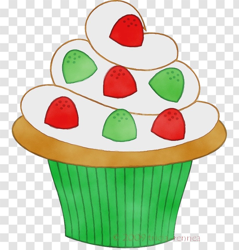 Cartoon Birthday Cake - Christmas Cupcakes - Dessert Food Transparent PNG