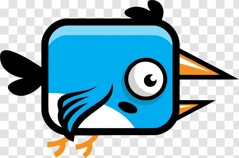Blue Flappy Bird Clip Art - Flight - Carton Transparent PNG