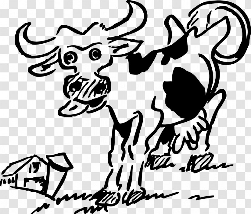 Cattle Free Content Clip Art - Horse Like Mammal - Cow Vector Transparent PNG