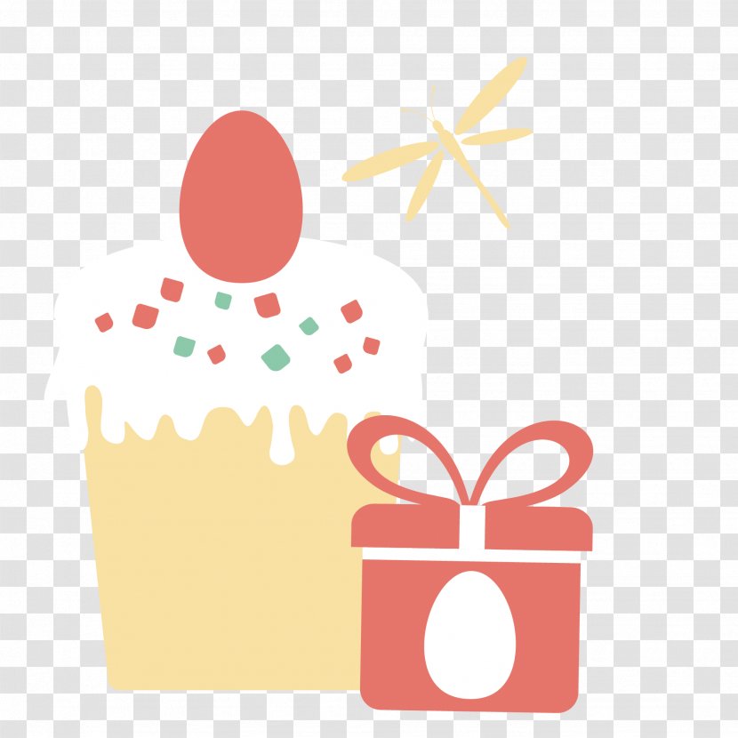 Yellow Area Clip Art - Material - Vector Easter Cake Transparent PNG