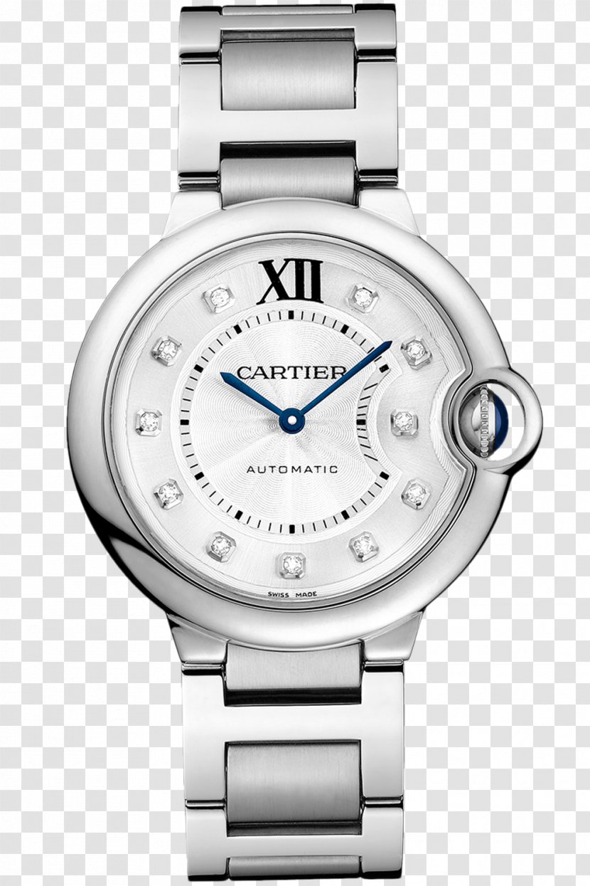 Cartier Ballon Bleu Automatic Watch Cabochon - Accessory Transparent PNG