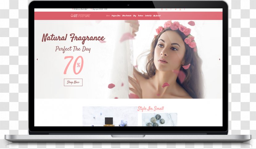 Responsive Web Design Beauty Parlour Template System - WordPress Transparent PNG