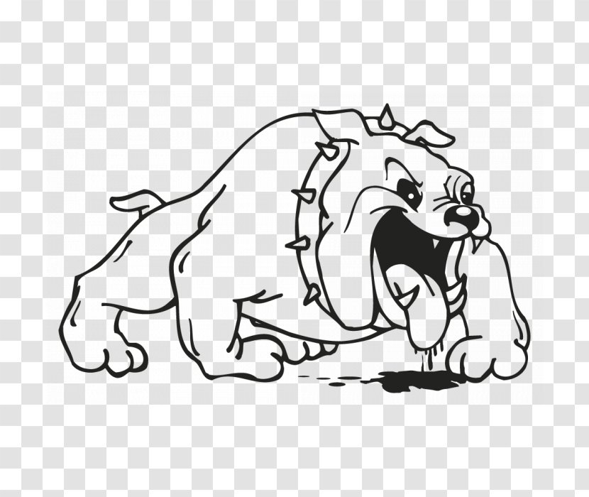 Georgia Bulldogs And Lady Mascot The Bulldog Clip Art - Cartoon - Berger Allemand Transparent PNG
