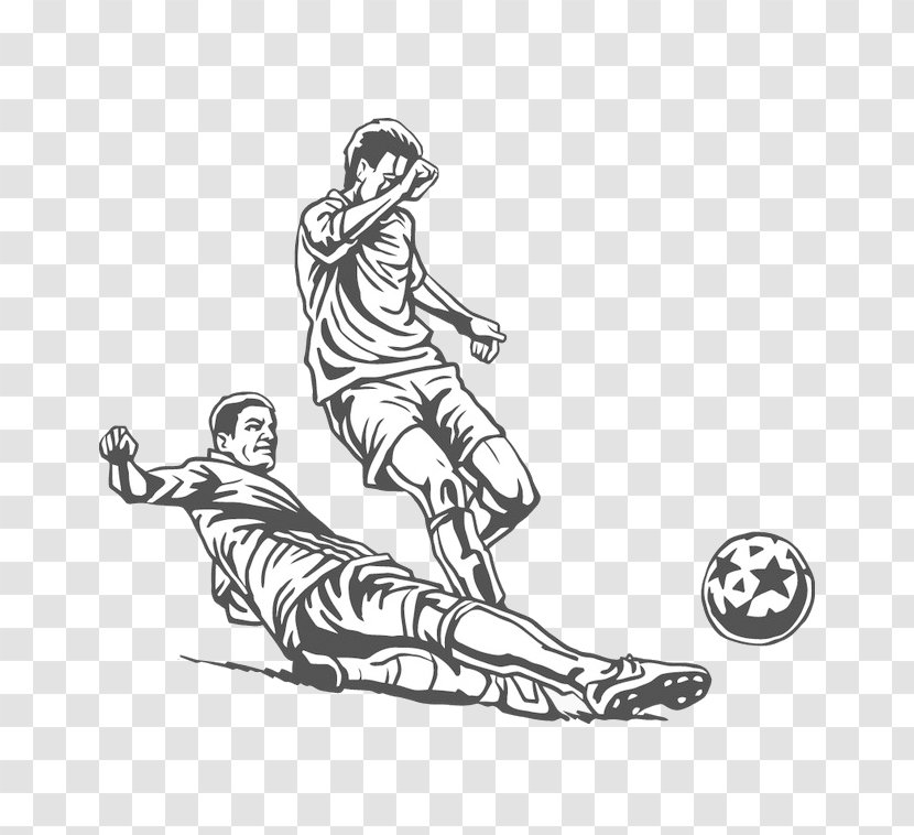 Football Image Sports Decal - Drawing Transparent PNG