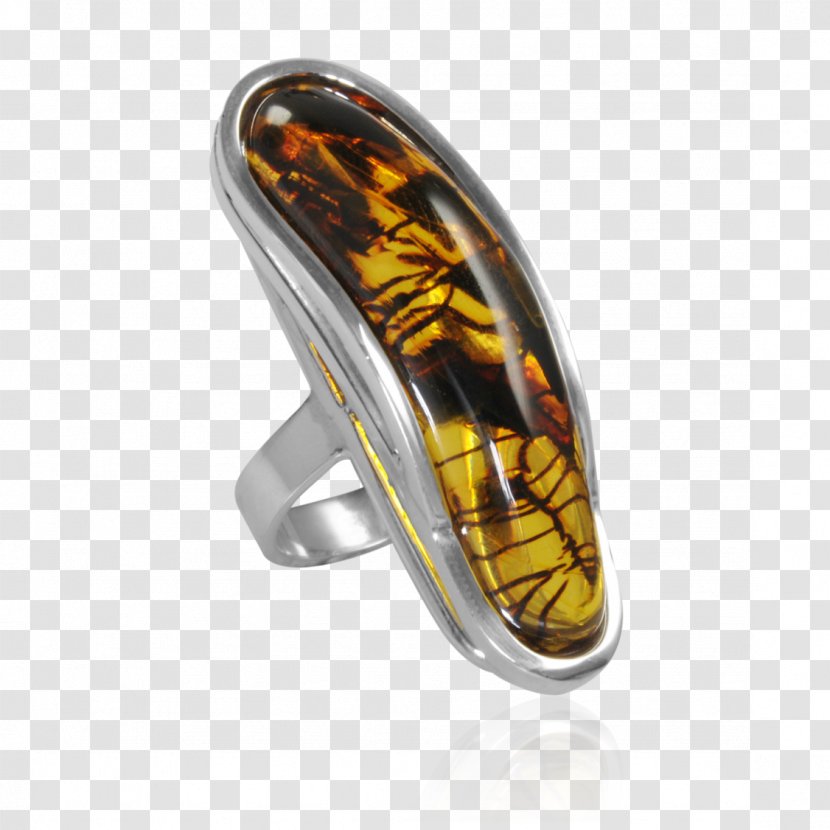 Amber Body Jewellery - Fashion Accessory - Silver Ring Transparent PNG