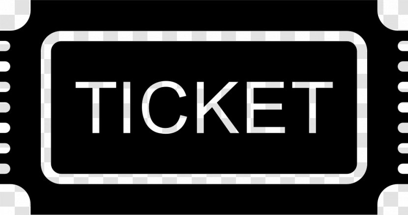 Ticket - Black - Monochrome Transparent PNG